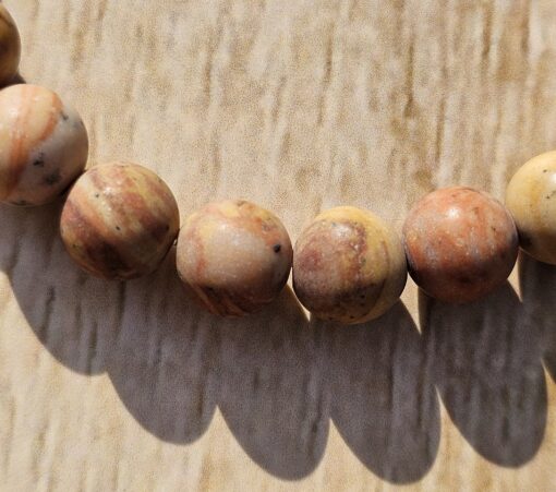 Jaspis (naturfarben, matt) -Armband – Bild 3