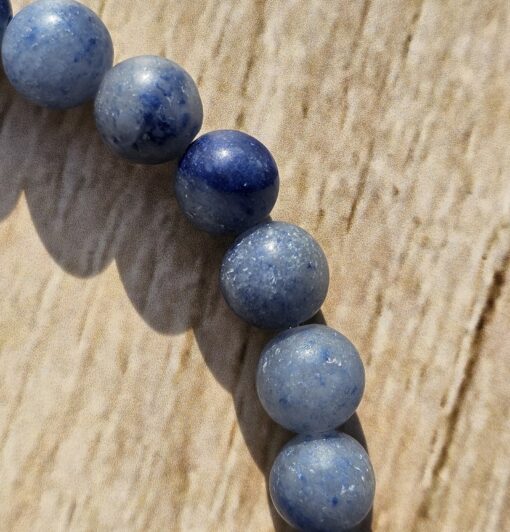 Blauquarz (matt) -Armband – Bild 4